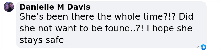 Comment screenshot on missing runaway girl found using fake name after a year. Comment screenshot on missing runaway girl found using fake name after a year.