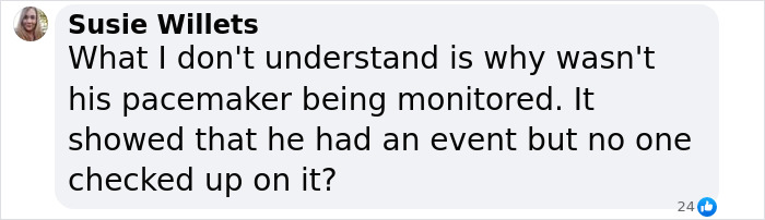Text message questioning pacemaker monitoring related to autopsy report findings. Text message questioning pacemaker monitoring related to autopsy report findings.