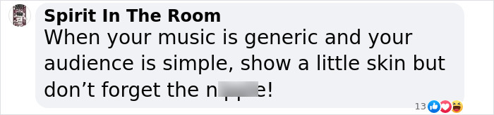 Social media comment on Sabrina Carpenter's show and Charli XCX's dress controversy. Social media comment on Sabrina Carpenter's show and Charli XCX's dress controversy.