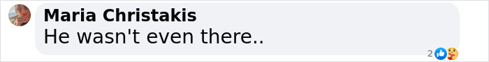 Comment by Maria Christakis saying, "He wasn't even there.." about a legal drama involving Hugh Jackman and Blake Lively. Comment by Maria Christakis saying, "He wasn't even there.." about a legal drama involving Hugh Jackman and Blake Lively.