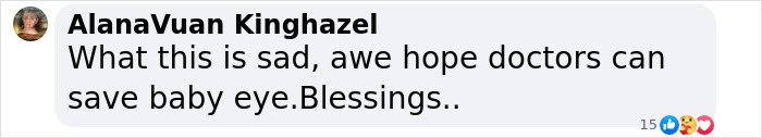 Comment expressing concern over toddler's eye risk from herpes virus exposure. Comment expressing concern over toddler's eye risk from herpes virus exposure.
