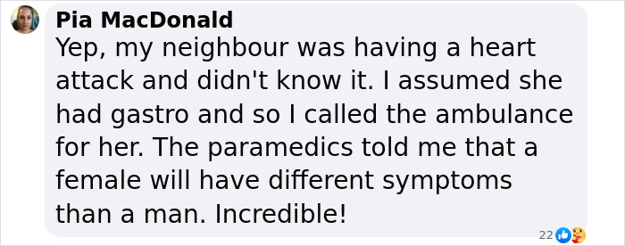 Woman discusses subtle symptoms of heart attack in a posted message, highlighting gender differences in signs. Woman discusses subtle symptoms of heart attack in a posted message, highlighting gender differences in signs.