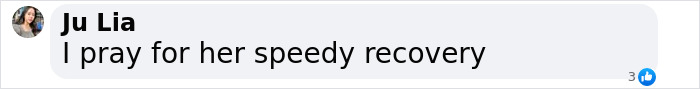 User comments on a 46YO woman's heart attack, hoping for her speedy recovery. User comments on a 46YO woman's heart attack, hoping for her speedy recovery.