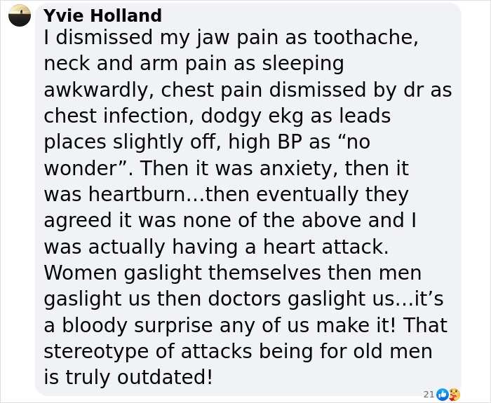 Text from a woman sharing ignored heart attack signs like jaw, neck, and arm pain, initially misdiagnosed by doctors. Text from a woman sharing ignored heart attack signs like jaw, neck, and arm pain, initially misdiagnosed by doctors.