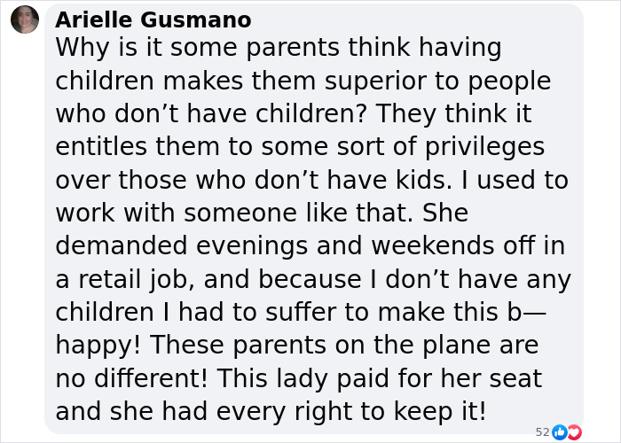 Screenshot of a social media comment discussing consequences faced by a flyer over a seating dispute. Screenshot of a social media comment discussing consequences faced by a flyer over a seating dispute.