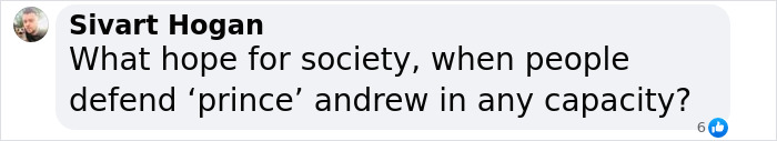 Text message expressing skepticism about defending Prince Andrew amidst controversy. Text message expressing skepticism about defending Prince Andrew amidst controversy.