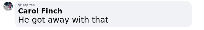 Comment by Carol Finch expressing suspicion about a situation related to Prince Andrew's accuser. Comment by Carol Finch expressing suspicion about a situation related to Prince Andrew's accuser.