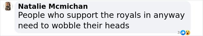 Comment criticizing royal supporters, suggesting they reconsider their stance. Comment criticizing royal supporters, suggesting they reconsider their stance.