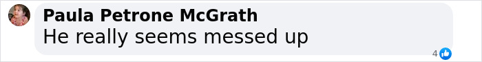 Facebook comment expressing concern about Justin Bieber's behavior. Facebook comment expressing concern about Justin Bieber's behavior.