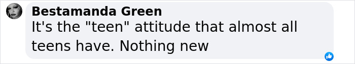 Comment on Naomi Watts' teen daughter appearing miserable on red carpet, referenced by Bestamanda Green. Comment on Naomi Watts' teen daughter appearing miserable on red carpet, referenced by Bestamanda Green.