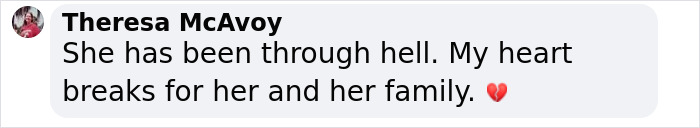 Comment expressing sympathy for Prince Andrew's accuser after car accident. Comment expressing sympathy for Prince Andrew's accuser after car accident.