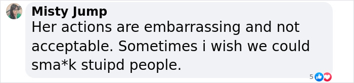 Text message criticizing a woman's actions and calling them embarrassing and unacceptable. Text message criticizing a woman's actions and calling them embarrassing and unacceptable.