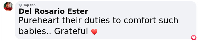 Comment celebrating nurses as angels, praising their dedication and care for newborns. Comment celebrating nurses as angels, praising their dedication and care for newborns.