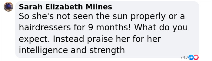 Comment discussing effects on astronauts in space for 9 months, highlighting intelligence and strength. Comment discussing effects on astronauts in space for 9 months, highlighting intelligence and strength.