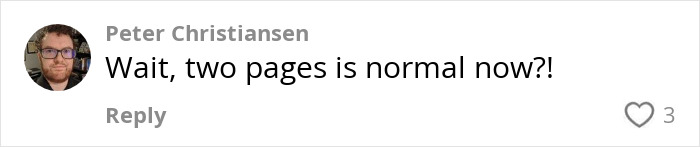 Comment questioning two-page résumés, highlighting common mistakes in 2025. Comment questioning two-page résumés, highlighting common mistakes in 2025.