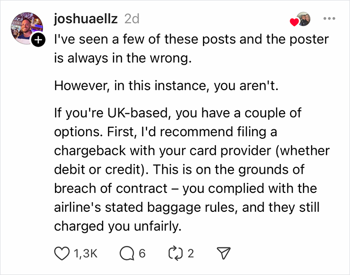 Woman’s Luggage Perfectly Fits The Required Size, Has To Pay Extra Or Not Fly Woman’s Luggage Perfectly Fits The Required Size, Has To Pay Extra Or Not Fly