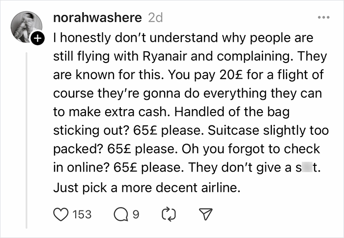 Woman’s Luggage Perfectly Fits The Required Size, Has To Pay Extra Or Not Fly Woman’s Luggage Perfectly Fits The Required Size, Has To Pay Extra Or Not Fly