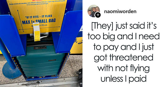 Woman’s Luggage Perfectly Fits The Required Size, Has To Pay Extra Or Not Fly