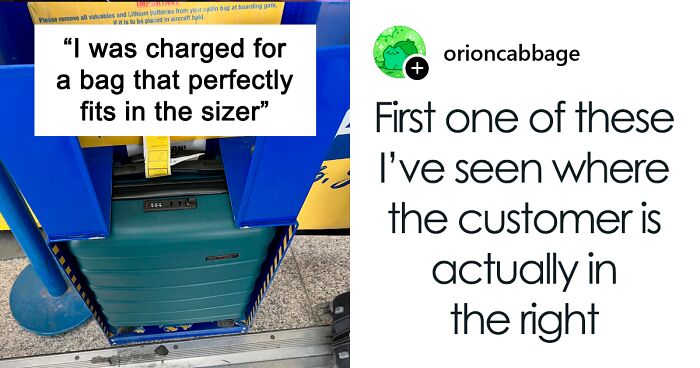Woman’s Luggage Perfectly Fits The Required Size, Has To Pay Extra Or Not Fly