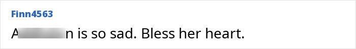Comment by Finn4563 expressing concern, stating someone is sad. Comment by Finn4563 expressing concern, stating someone is sad.