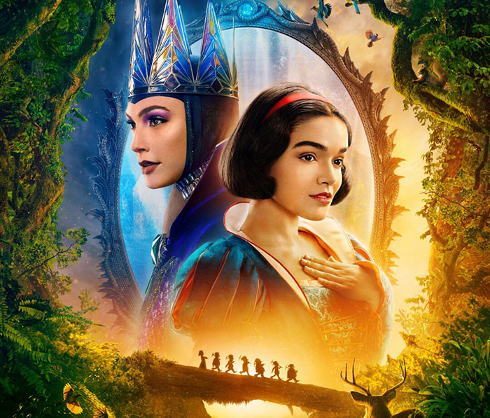Snow White poster featuring main characters in a vibrant forest setting. Snow White poster featuring main characters in a vibrant forest setting.