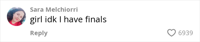 Comment by user saying, "girl idk I have finals" with 6939 likes, discussing AI impact. Comment by user saying, "girl idk I have finals" with 6939 likes, discussing AI impact.