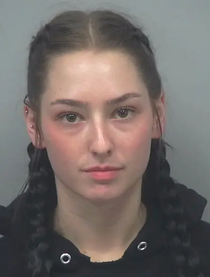 Young woman in a hoodie with braided hair, related to prom dress heist incident. Young woman in a hoodie with braided hair, related to prom dress heist incident.