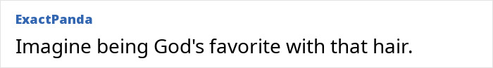 Text post by ExactPanda, saying, "Imagine being God's favorite with that hair," referencing stunning photos of Kate Middleton. Text post by ExactPanda, saying, "Imagine being God's favorite with that hair," referencing stunning photos of Kate Middleton.