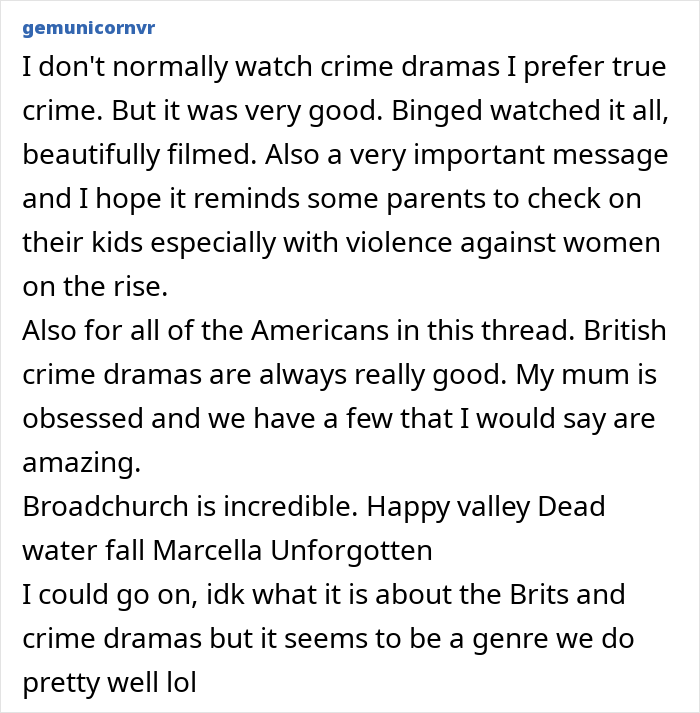 Discussion on TV show "Adolescence," touching on crime dramas and hidden meaning of emojis. Discussion on TV show "Adolescence," touching on crime dramas and hidden meaning of emojis.