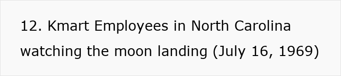 American life in the past: Kmart employees in North Carolina watching the moon landing on July 16, 1969. American life in the past: Kmart employees in North Carolina watching the moon landing on July 16, 1969.