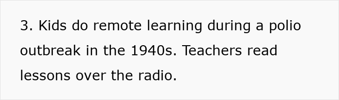 Kids experience remote learning during a polio outbreak in 1940s America, using radio for lessons. Kids experience remote learning during a polio outbreak in 1940s America, using radio for lessons.