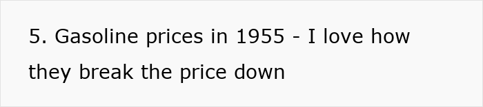 Text about gasoline prices in 1955 highlighting price breakdown, reflecting past American life. Text about gasoline prices in 1955 highlighting price breakdown, reflecting past American life.