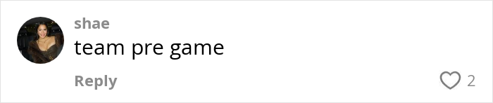 College student shares comment about pregaming midterm, saying "team pre game" with a profile picture and two likes. College student shares comment about pregaming midterm, saying "team pre game" with a profile picture and two likes.