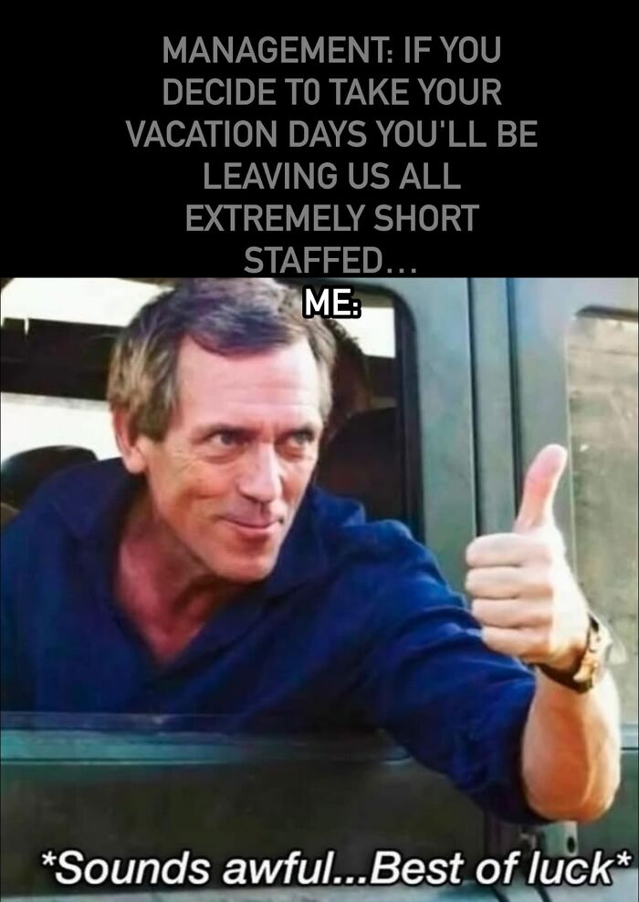 Vacation? Not happening