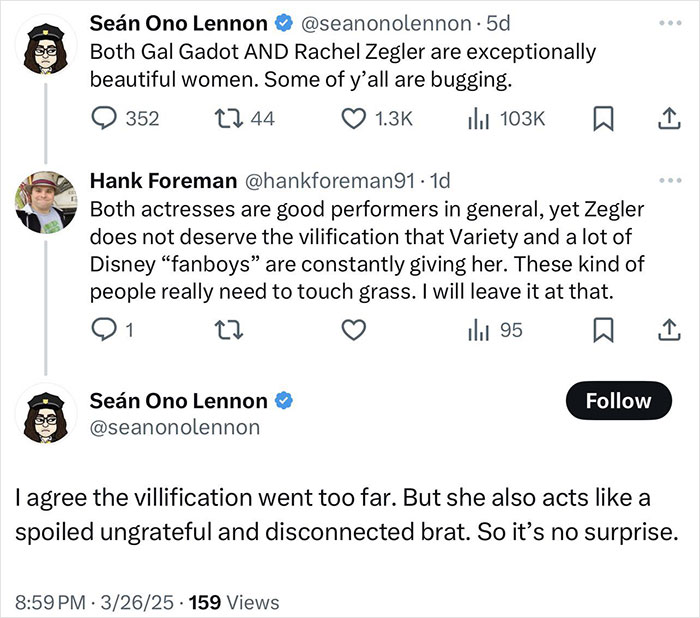 “The Audacity Of This Nepo Baby”: John Lennon’s Son Sparks Debate Over ‘Snow White’ Cast’s Beauty “The Audacity Of This Nepo Baby”: John Lennon’s Son Sparks Debate Over ‘Snow White’ Cast’s Beauty