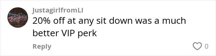 Social media comment discussing Disney discounts and VIP perks for 2025. Social media comment discussing Disney discounts and VIP perks for 2025.