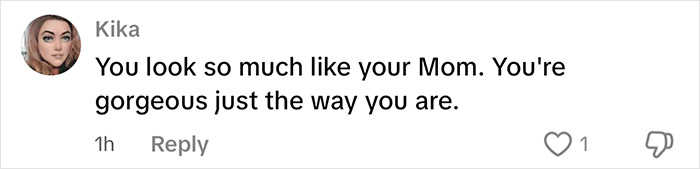 Comment praising Sami Sheen's natural beauty despite cosmetic surgery discussions. Comment praising Sami Sheen's natural beauty despite cosmetic surgery discussions.