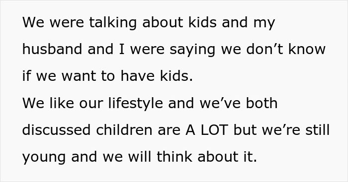 Text about babysitting miscommunication with in-laws regarding kids and lifestyle choices. Text about babysitting miscommunication with in-laws regarding kids and lifestyle choices.