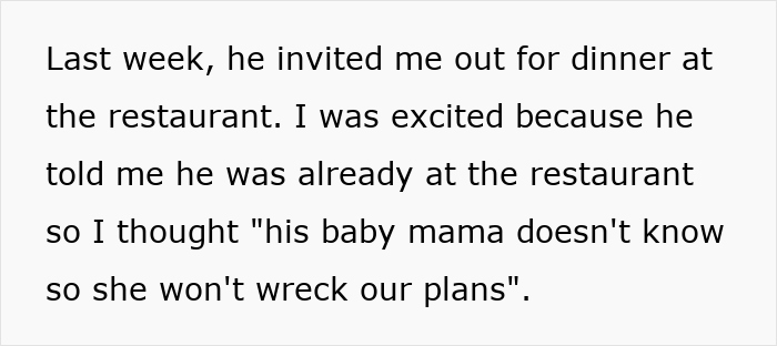 Text message reveals secret date plans disrupted by baby mama. Text message reveals secret date plans disrupted by baby mama.