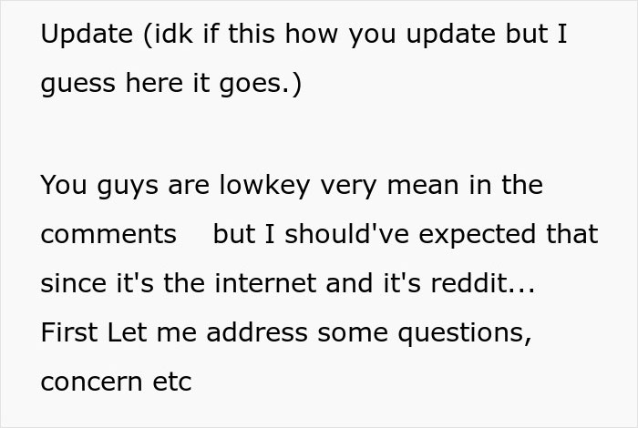 Text post with someone expressing surprise at rude comments on Reddit. Text post with someone expressing surprise at rude comments on Reddit.