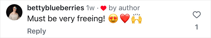 Instagram comment praising Susan Sarandon's daughter's decision related to plastic surgery. Instagram comment praising Susan Sarandon's daughter's decision related to plastic surgery.