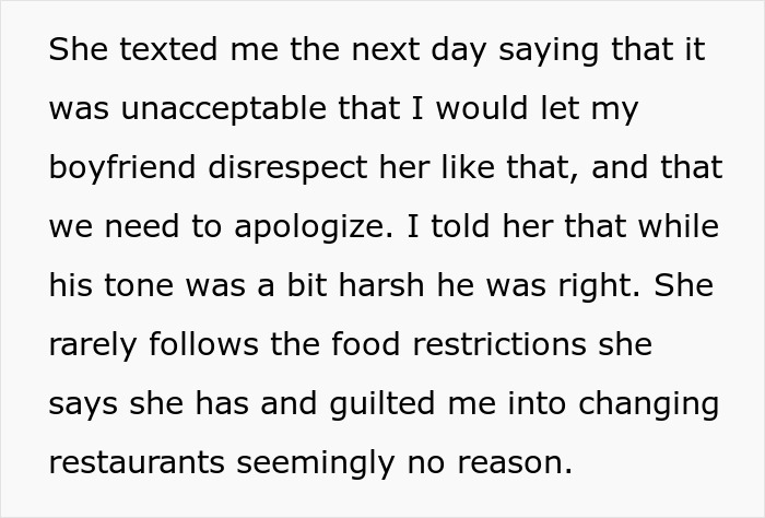 Text exchange about friend demanding birthday plans change due to diet, despite not following food restrictions. Text exchange about friend demanding birthday plans change due to diet, despite not following food restrictions.