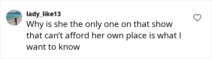 Comment asking about financial issues related to Tammy Slaton's 500-pound transformation on social media. Comment asking about financial issues related to Tammy Slaton's 500-pound transformation on social media.