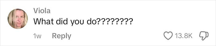 Comment questioning a botched nose job with 13.8K likes. Comment questioning a botched nose job with 13.8K likes.