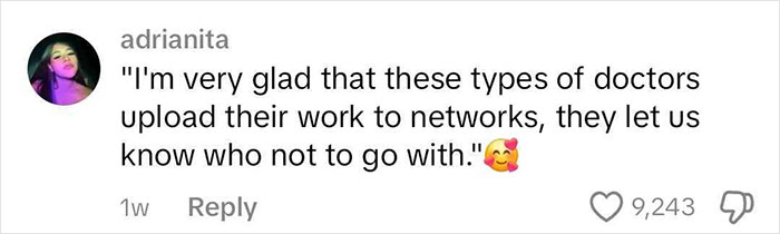 Adrianita comments on a botched nose job video, expressing relief at the exposure of doctors' work online. Adrianita comments on a botched nose job video, expressing relief at the exposure of doctors' work online.