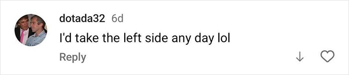 Screenshot of social media comment showing user dotada32 reacting to singer's physique transformation debate. Screenshot of social media comment showing user dotada32 reacting to singer's physique transformation debate.