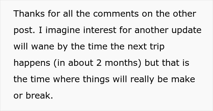 Text update about expensive trip to see long-distance girlfriend, discussing future visit timing and relationship stakes. Text update about expensive trip to see long-distance girlfriend, discussing future visit timing and relationship stakes.