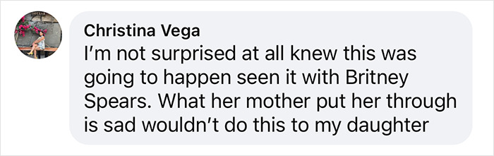 Comment referencing JoJo Siwa's "Dance Moms" scenes and Britney Spears, discussing parental pressure. Comment referencing JoJo Siwa's "Dance Moms" scenes and Britney Spears, discussing parental pressure.