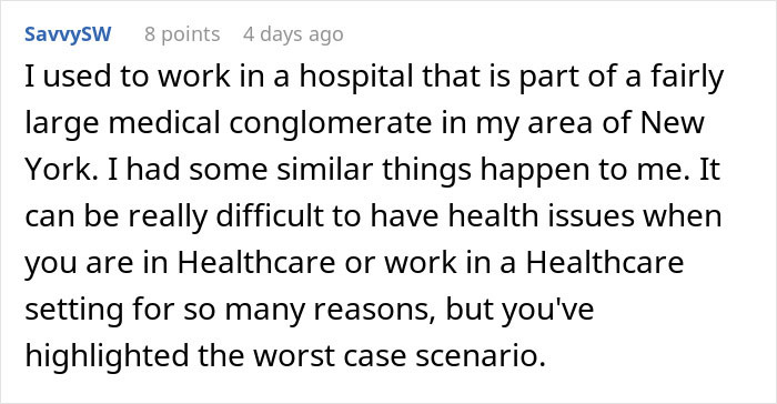 Comment discussing experiencing healthcare issues in a large New York medical conglomerate. Comment discussing experiencing healthcare issues in a large New York medical conglomerate.