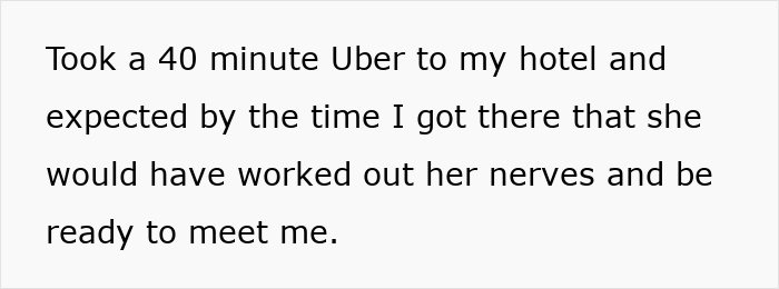 Text about a guy booking an expensive trip to visit a long-distance girlfriend who spends minimal time with him. Text about a guy booking an expensive trip to visit a long-distance girlfriend who spends minimal time with him.